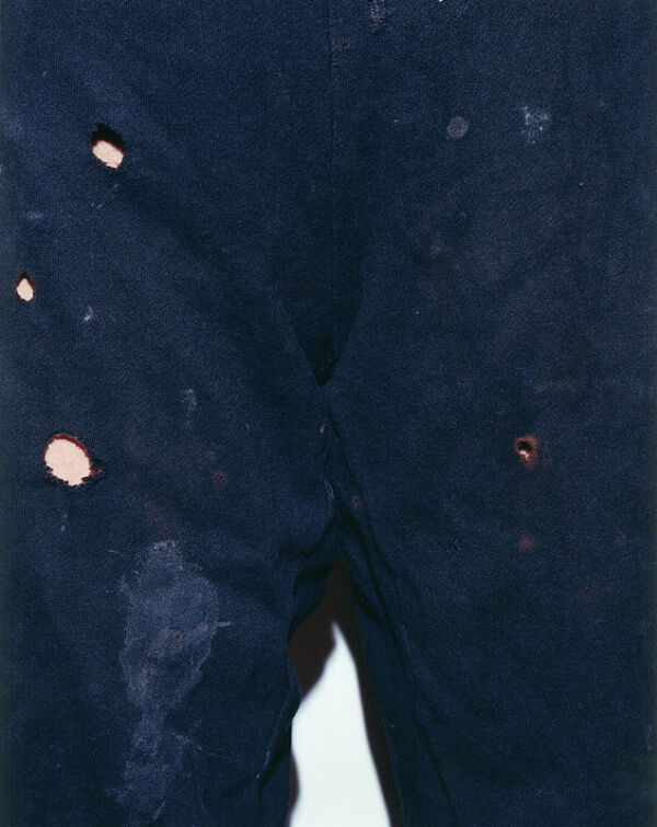 "Heroin addict's sweatpants no.2", 2002, 140 x 188 cm, c-print on aluminium, ed. 6 "Heroin addict's sweatpants no.2", 2002, 140 x 188 cm, c-print on aluminium, ed. 6