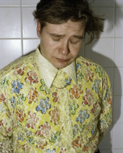 Boy in a Yellow Skirt 1 600 € / UNTITLED, NUORET SANKARIT / YOUNG HEROES, 1995-1996, 60 x 50 cm, c-print black wooden frames + glass, ed. 1/10